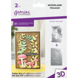 Gemini Woodland Foliage 3D Embossing Folder & Die (GEM-3DEF4-MD-WOFO)