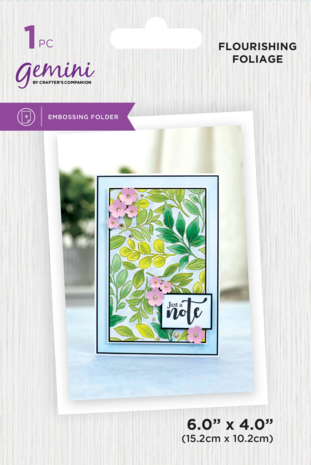 Gemini Illustrated Embossing Folder Flourishing Foliage (GEM-EF4-FLFO) Gemini Illustrated Embossing Folder Flourishing Foliage (GEM-EF4-FLFO)