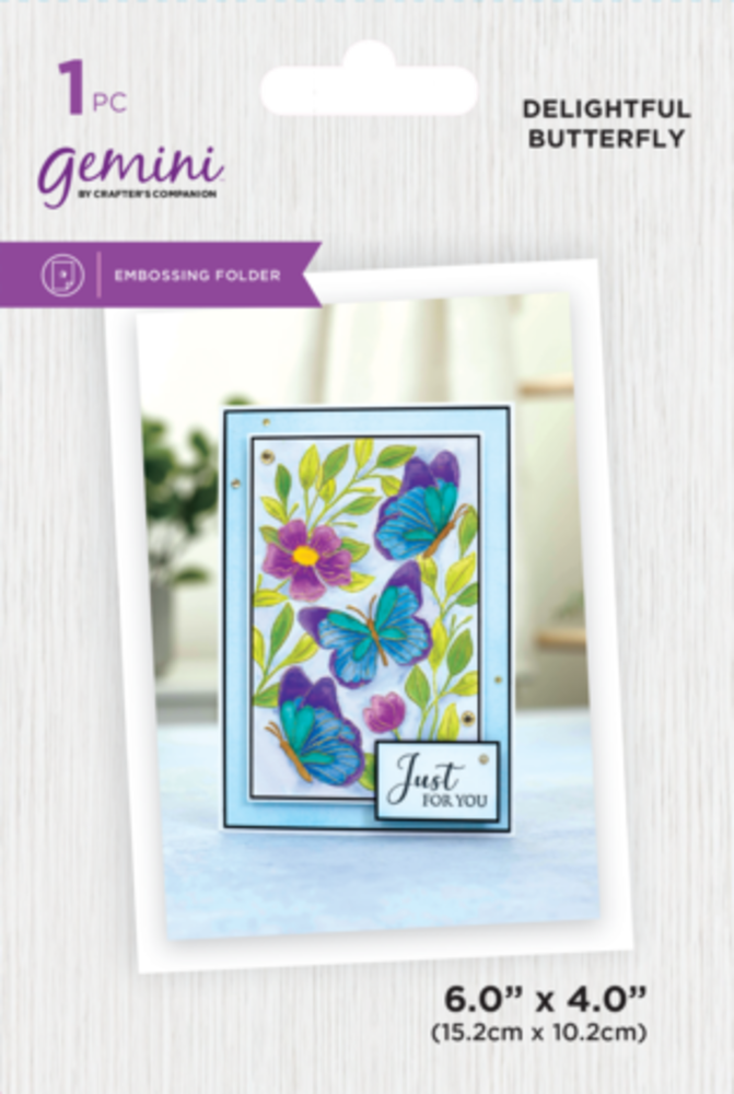 Gemini Illustrated Embossing Folder Delightful Butterfly (GEM-EF4-DEBU) Gemini Illustrated Embossing Folder Delightful Butterfly (GEM-EF4-DEBU)