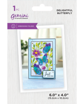 Gemini Illustrated Embossing Folder Delightful Butterfly (GEM-EF4-DEBU) Gemini Illustrated Embossing Folder Delightful Butterfly (GEM-EF4-DEBU)