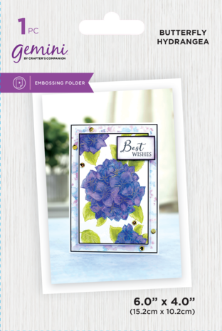Gemini Illustrated Embossing Folder Butterfly Hydrangea (GEM-EF4-BEHY) Gemini Illustrated Embossing Folder Butterfly Hydrangea (GEM-EF4-BEHY)