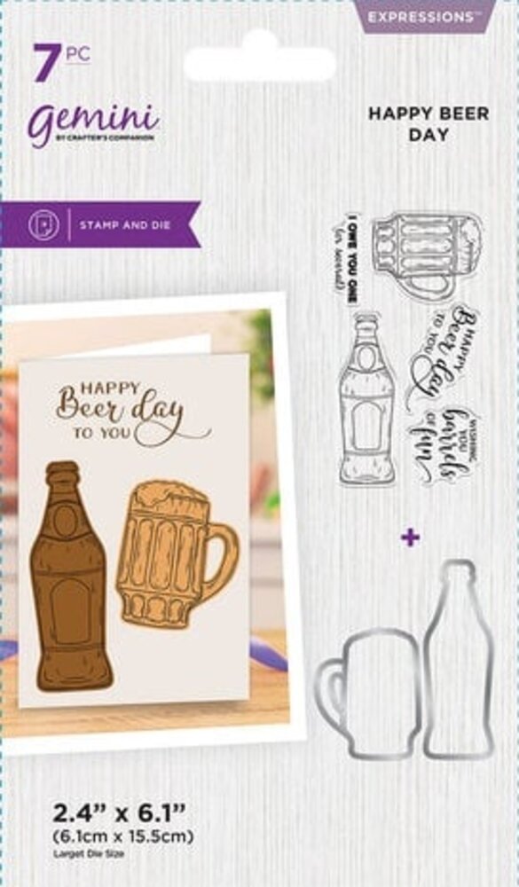 Gemini Happy Beer Day Stamp & Die (GEM-STD-HABEDA) Gemini Happy Beer Day Stamp & Die (GEM-STD-HABEDA)