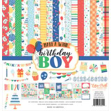 Echo Park Make A Wish Birthday Boy 12x12 Inch Collection Kit (MWB348016)
