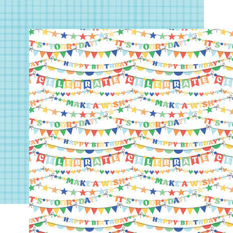 Echo Park Make A Wish Birthday Boy 6x6 Inch Paper Pad (MWB348023) Echo Park Make A Wish Birthday Boy 6x6 Inch Paper Pad (MWB348023)