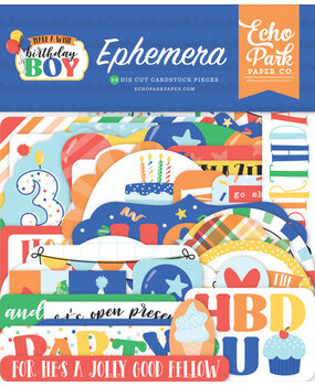 Echo Park Make A Wish Birthday Boy Ephemera (MWB348024) Echo Park Make A Wish Birthday Boy Ephemera (MWB348024)