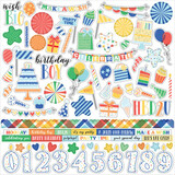 Echo Park Make A Wish Birthday Boy 12x12 Inch Element Sticker (MWB348014)*