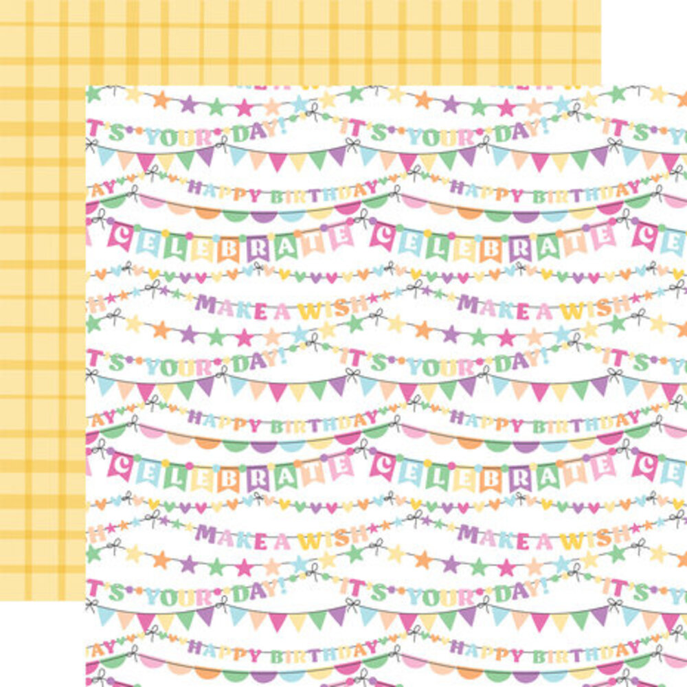 Echo Park Make A Wish Birthday Girl 6x6 Inch Paper Pad (MWG349023)