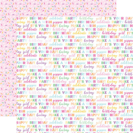 Echo Park Make A Wish Birthday Girl 6x6 Inch Paper Pad (MWG349023)