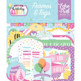 Echo Park Make A Wish Birthday Girl Ephemera Frames & Tags (MWG349025)*