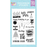 Echo Park Make A Wish Birthday Girl Yippee Clear Stamps (MWG349043)*