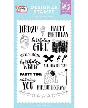 Echo Park Make A Wish Birthday Girl All This For You Clear Stamps (MWG349044)*