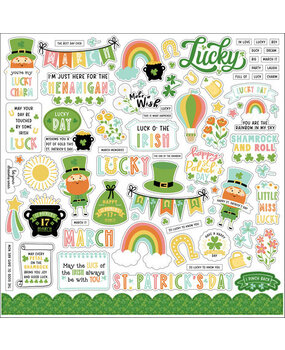 Echo Park Happy St. Patrick's Day 12x12 Inch Element Sticker (SPD350014)* Echo Park Happy St. Patrick's Day 12x12 Inch Element Sticker (SPD350014)*