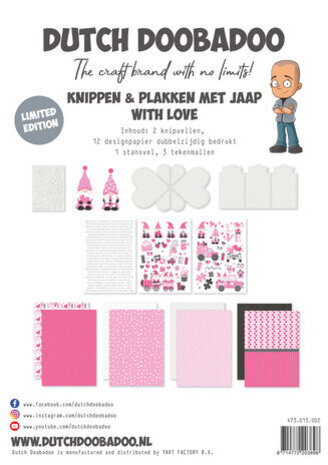 Dutch Doobadoo Limited Edition Crafty Kit Knippen en Plakken met Jaap - With Love (473.013.002) Dutch Doobadoo Limited Edition Crafty Kit Knippen en Plakken met Jaap - With Love (473.013.002)