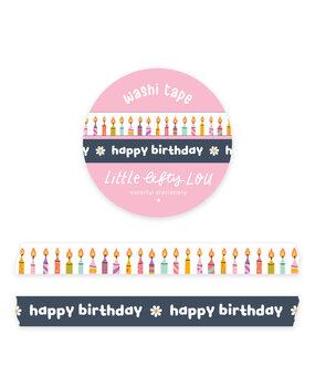 Little Lefty Lou 2 Slim Birthday Washi Tape