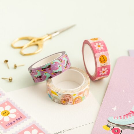 Little Lefty Lou Smiley & Daisy Washi Tape Little Lefty Lou Smiley & Daisy Washi Tape