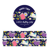Little Lefty Lou Dark Blue Books And Flowers Washi Tape