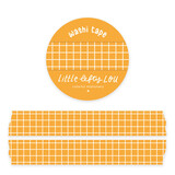 Little Lefty Lou Ochre Yellow Grid Washi Tape