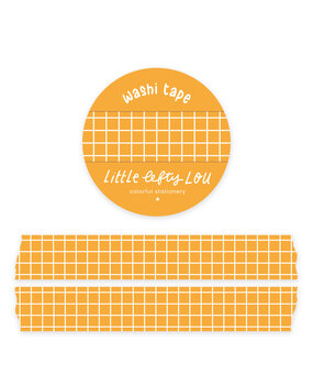 Little Lefty Lou Ochre Yellow Grid Washi Tape Little Lefty Lou Ochre Yellow Grid Washi Tape