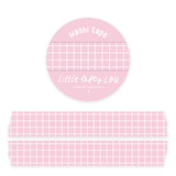 Little Lefty Lou Pink Grid Washi Tape