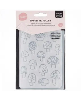 Vaessen Creative Embossing Folder Verspreide Paddenstoelen (100605-085)*