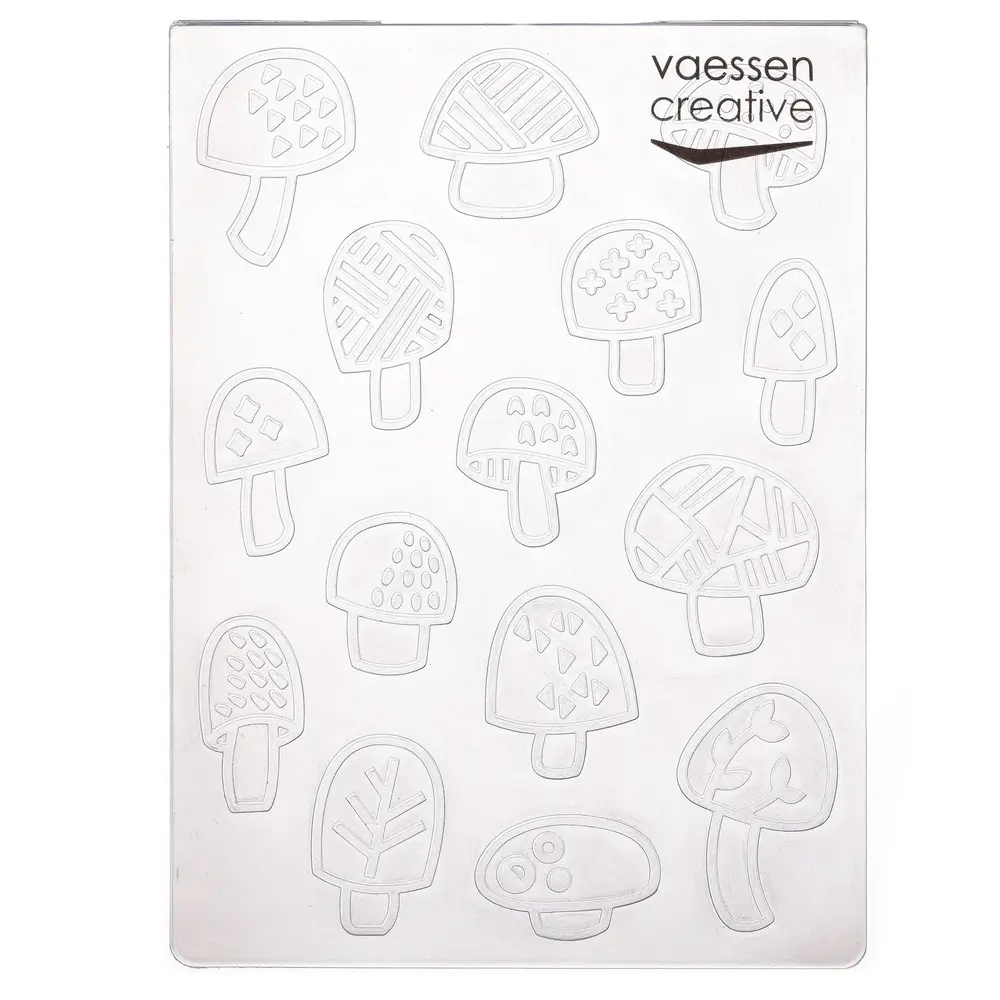 Vaessen Creative Embossing Folder Verspreide Paddenstoelen (100605-085)