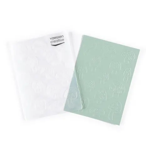 Vaessen Creative Embossing Folder Verspreide Paddenstoelen (100605-085)
