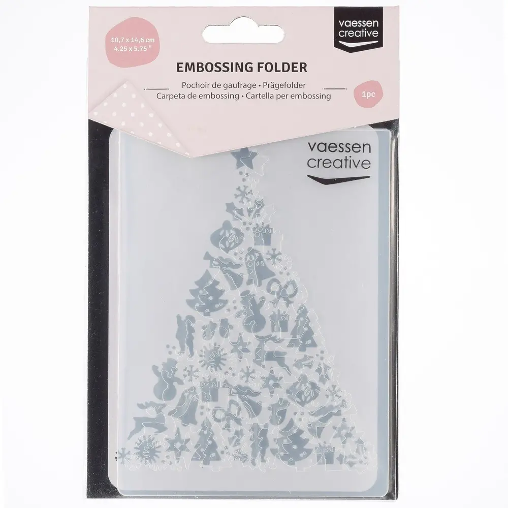 Vaessen Creative Embossing Folder X-mas Tree (100605-104)