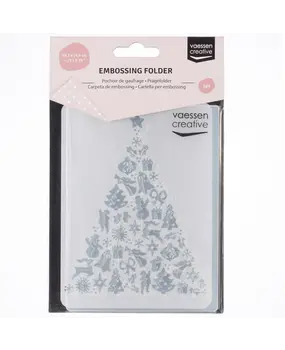 Vaessen Creative Embossing Folder X-mas Tree (100605-104)*