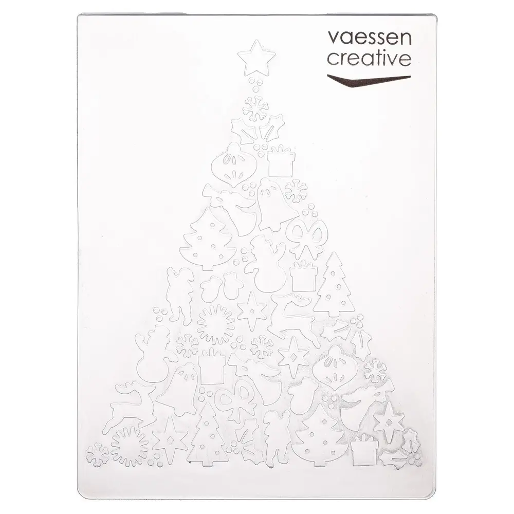Vaessen Creative Embossing Folder X-mas Tree (100605-104)