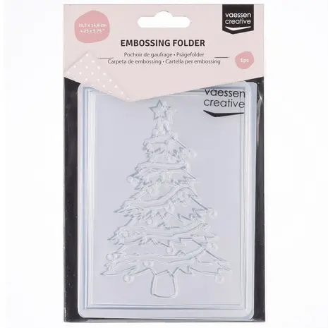 Vaessen Creative Embossing Folder Kerstboom (100605-118)