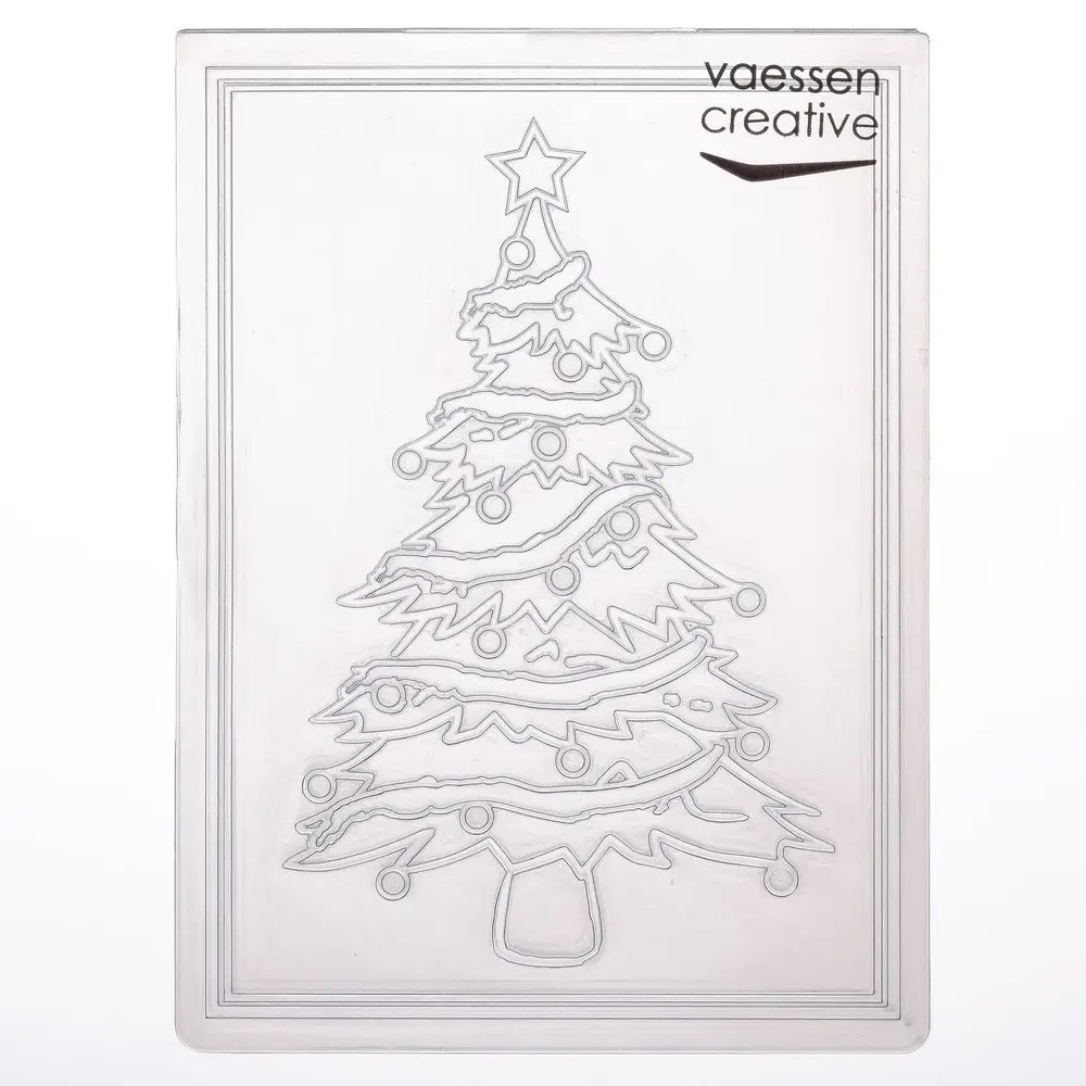 Vaessen Creative Embossing Folder Kerstboom (100605-118)