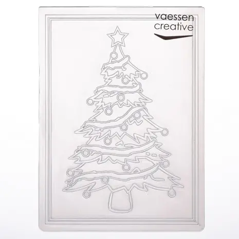 Vaessen Creative Embossing Folder Kerstboom (100605-118)