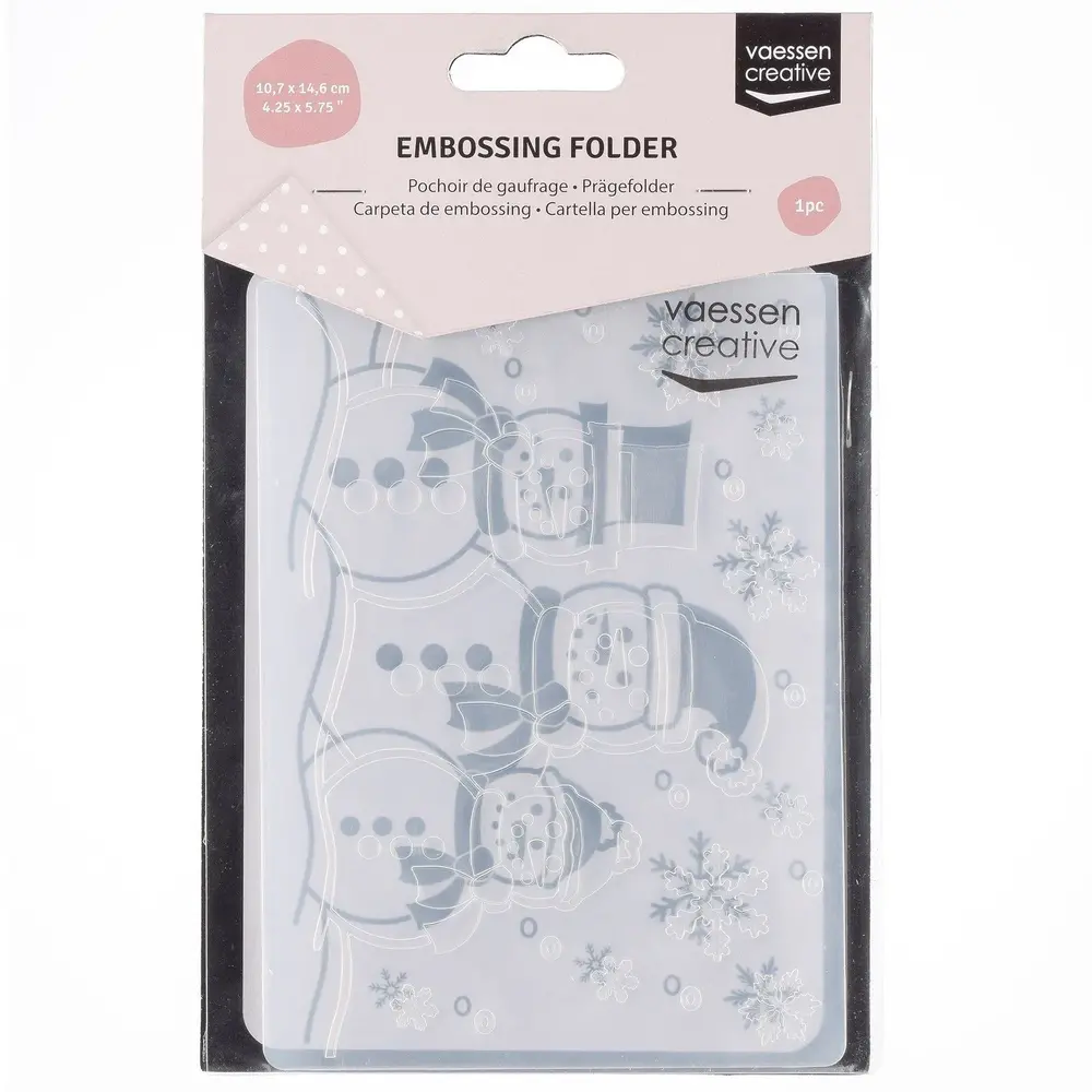 Vaessen Creative Embossing Folder Sneeuwman (100605-119) Vaessen Creative Embossing Folder Sneeuwman (100605-119)