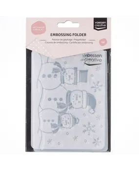 Vaessen Creative Embossing Folder Sneeuwman (100605-119) Vaessen Creative Embossing Folder Sneeuwman (100605-119)