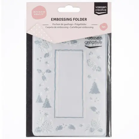 Vaessen Creative Embossing Folder Dennenappel Boom (100605-122) Vaessen Creative Embossing Folder Dennenappel Boom (100605-122)