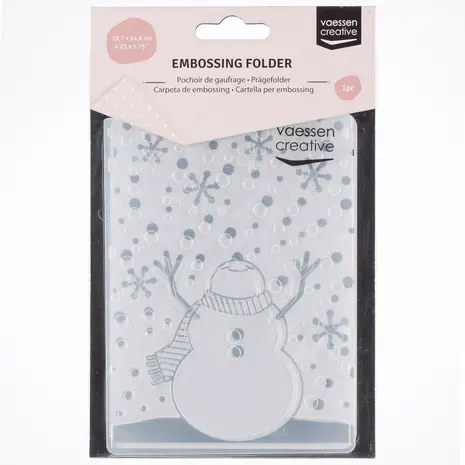 Vaessen Creative Embossing Folder Sneeuwman (100605-129) Vaessen Creative Embossing Folder Sneeuwman (100605-129)