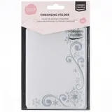 Vaessen Creative Embossing Folder Sneeuwvlokken en Sierkrul (100605-154)*