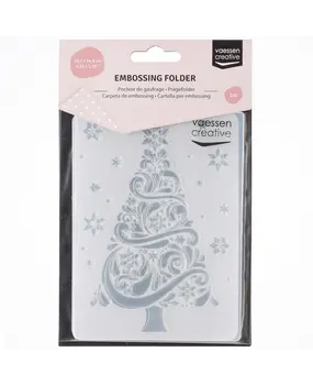 Vaessen Creative Embossing Folder Kerstboom (100605-155)* Vaessen Creative Embossing Folder Kerstboom (100605-155)*