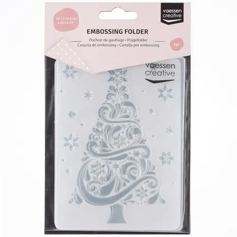 Vaessen Creative Embossing Folder Kerstboom (100605-155) Vaessen Creative Embossing Folder Kerstboom (100605-155)