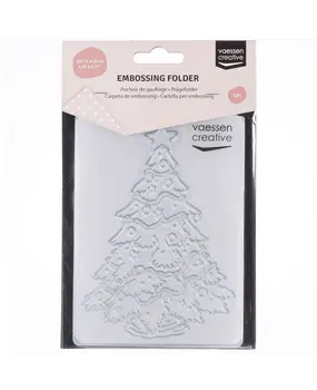 Vaessen Creative Embossing Folder Kerstboom (100605-175) Vaessen Creative Embossing Folder Kerstboom (100605-175)