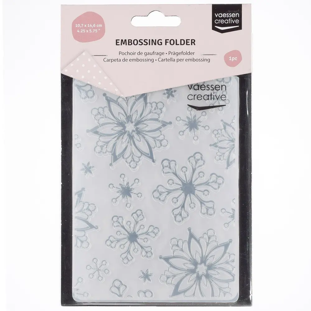 Vaessen Creative Embossing Folder Sneeuwvlokken (100605-189) Vaessen Creative Embossing Folder Sneeuwvlokken (100605-189)