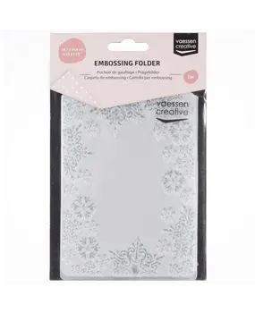 Vaessen Creative Embossing Folder Sneeuwvlok Kader (100605-210)*