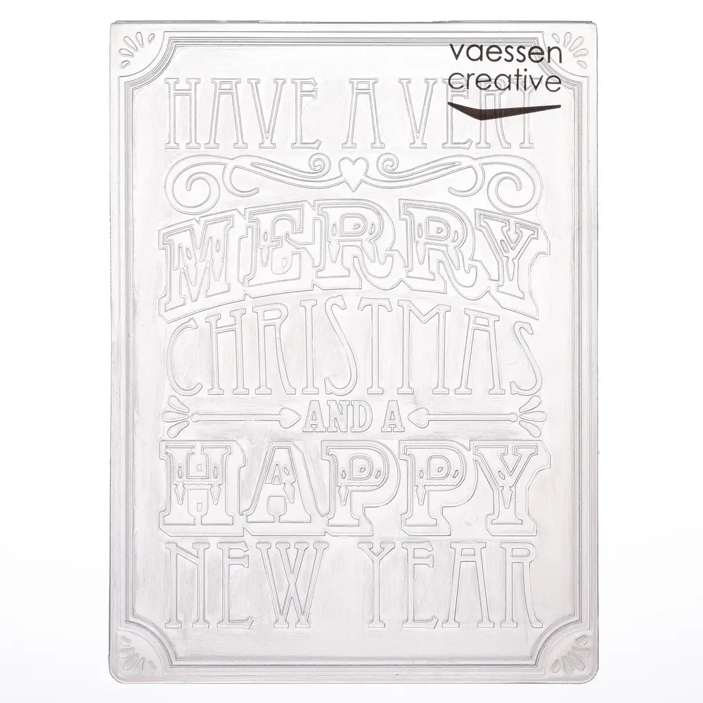 Vaessen Creative Embossing Folder Christmas Verse (100605-227) Vaessen Creative Embossing Folder Christmas Verse (100605-227)