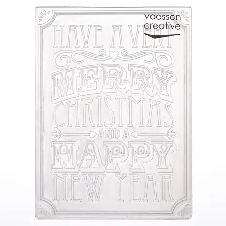 Vaessen Creative Embossing Folder Christmas Verse (100605-227) Vaessen Creative Embossing Folder Christmas Verse (100605-227)