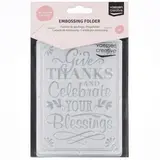 Vaessen Creative Embossing Folder Give Thanks Celebrate (100605-228)*
