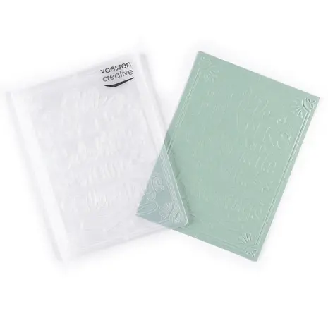 Vaessen Creative Embossing Folder Give Thanks Celebrate (100605-228)