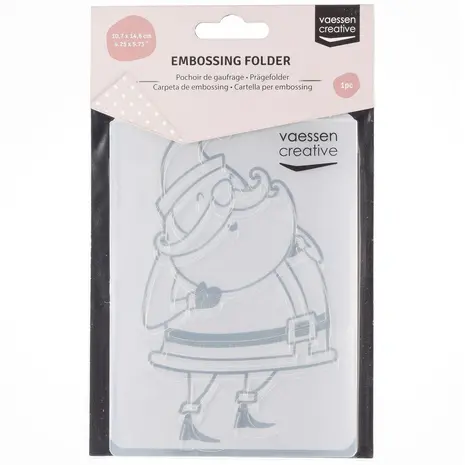 Vaessen Creative Embossing Folder Kerstman (100605-249) Vaessen Creative Embossing Folder Kerstman (100605-249)