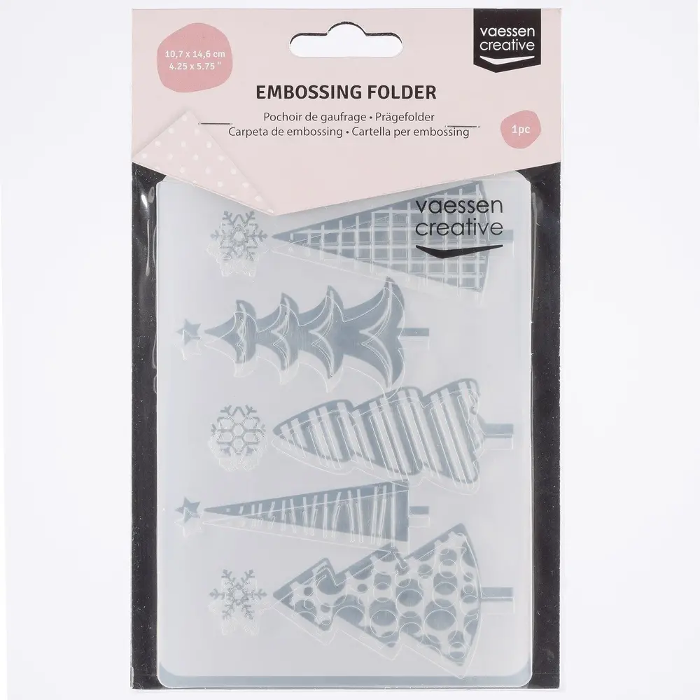 Vaessen Creative Embossing Folder Kerstbomen (100605-250) Vaessen Creative Embossing Folder Kerstbomen (100605-250)