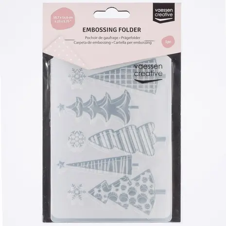 Vaessen Creative Embossing Folder Kerstbomen (100605-250) Vaessen Creative Embossing Folder Kerstbomen (100605-250)
