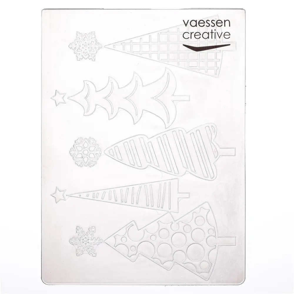Vaessen Creative Embossing Folder Kerstbomen (100605-250) Vaessen Creative Embossing Folder Kerstbomen (100605-250)